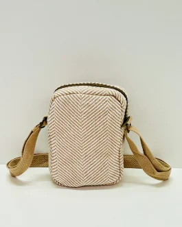 Bolso cuelga móvil «la matilda» espiga beige