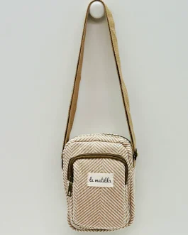 Bolso cuelga móvil «la matilda» espiga beige