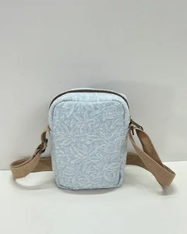 Bolso cuelga móvil «la matilda» celeste flor