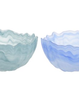 Centro de mesa cristal glaseado 15x15x7 cm