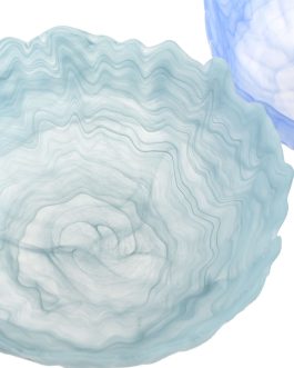 Centro de mesa cristal glaseado 25x25x10 cm