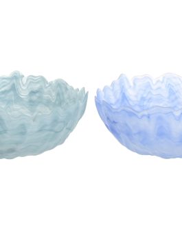 Centro de mesa cristal glaseado 25x25x10 cm