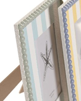 Marco de foto 10×15 MDF rayas 18×1,2×23 cm