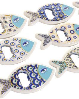 Imán resina metal pez 11,5x1x5,5 cm