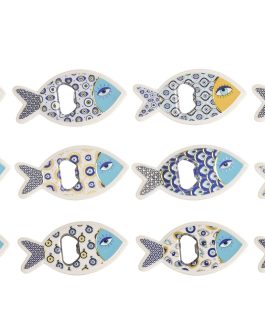 Imán resina metal pez 11,5x1x5,5 cm