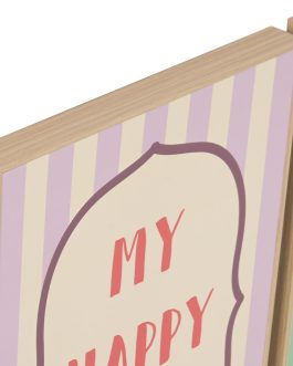 Cuadro MDF rayas impreso 31x3x41cm