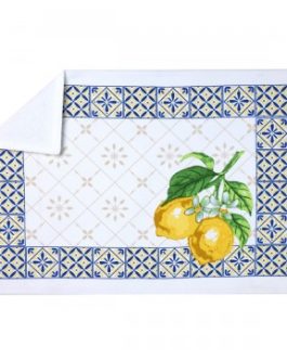 Salvamantel limones 49,50 x 36 x 0,10 cm, 100% algodón