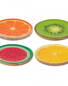 Plato fruta madera 22,50 x 22,50 x 2,50 cm