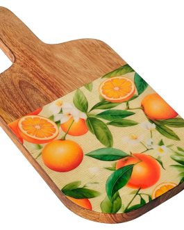 Tabla cortar de madera/resina, naranjas 30 x 15 x 1,50 cm