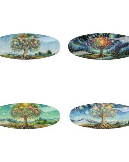 Vaciabolsillos vidrio, árbol de la vida 34,50 x 13,50 x 3,50 cm