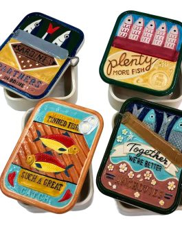 Caja con tapa dolomita sardinas 12,50 x 15 x 5 cm
