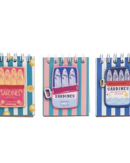Block de notas magnético sardinas  5,50 x 1,50 x 8 cm