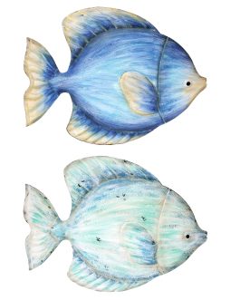 Pez metal 46x1x34 cm