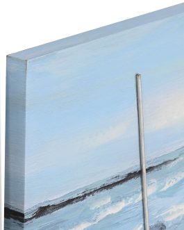 Cuadro lienzo barcas 120x3x60 cm