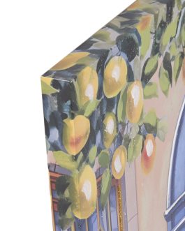 Cuadro lienzo puerta limones 60x3x80 cm