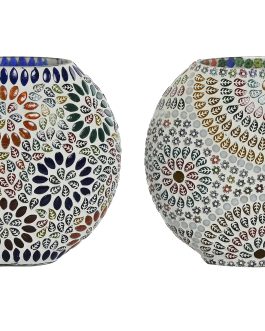 Lámpara sobremesa cristal 21x10x19cm mandala