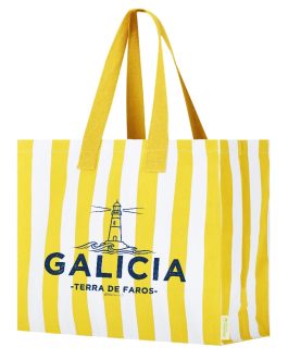 Bolso Terra de Faros rayas amarillas