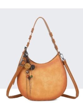 Bolso medialuna con colgante