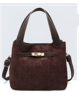 Bolso de mano ante con hebilla